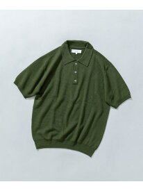 【SALE／20%OFF】『WEB限定』変形カノコ半袖ニットポロ URBAN RESEARCH ROSSO アーバンリサーチロッソ トップス ポロシャツ カーキグリーン ネイビー ブラック【RBA_E】【送料無料】[Rakuten Fashion]