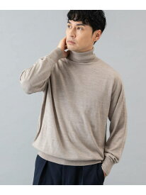 【SALE／30%OFF】イタリア糸メリノウールタートルネックニット URBAN RESEARCH ROSSO アーバンリサーチロッソ トップス ニット ネイビー ブラック グレー【RBA_E】【送料無料】[Rakuten Fashion]