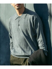 【SALE／50%OFF】イタリア糸メリノウールニットポロシャツ URBAN RESEARCH ROSSO アーバンリサーチロッソ トップス ニット ブラック グレー ネイビー【RBA_E】【送料無料】[Rakuten Fashion]