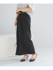 【SALE／60%OFF】ベルト付ツイルストレッチスカート URBAN RESEARCH ROSSO アーバンリサーチロッソ スカート その他のスカート ホワイト ブラック【RBA_E】【送料無料】[Rakuten Fashion]