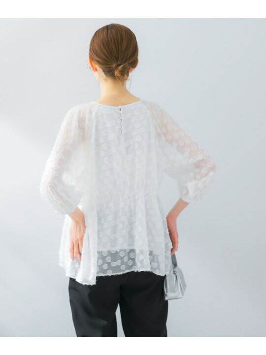 楽天市場】【SALE／50%OFF】ラメジャガードペプラムブラウス URBAN 