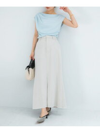 【SALE／60%OFF】テンセルデニムロングスカート URBAN RESEARCH ROSSO アーバンリサーチロッソ スカート ロング・マキシスカート グレー ホワイト【RBA_E】【送料無料】[Rakuten Fashion]