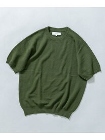 【SALE／20%OFF】『WEB限定』変形カノコ半袖クルーネックニット URBAN RESEARCH ROSSO アーバンリサーチロッソ トップス ニット ブラック ネイビー カーキグリーン【RBA_E】【送料無料】[Rakuten Fashion]