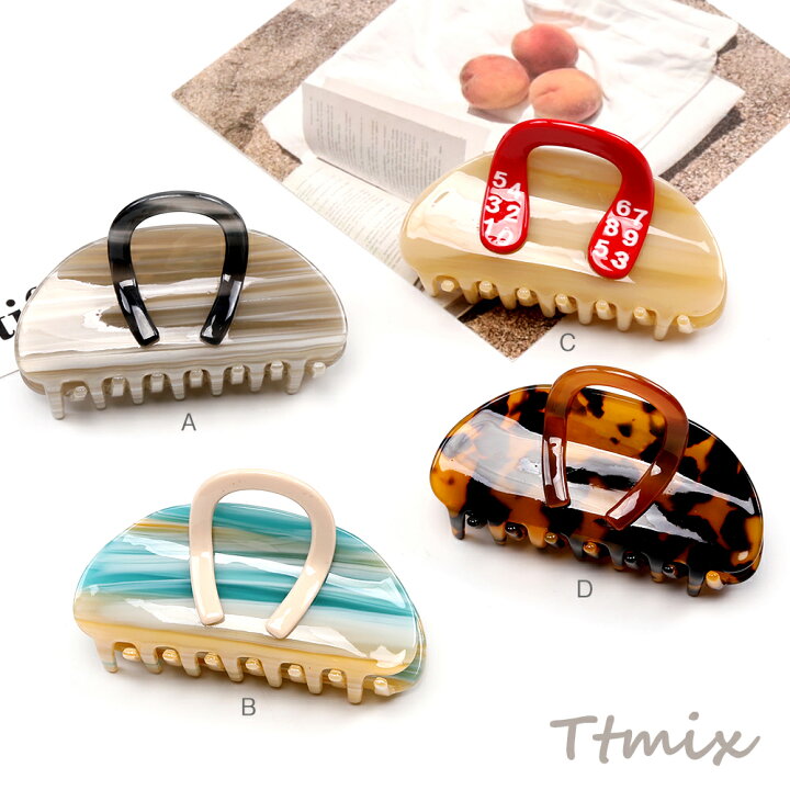 楽天市場】バンスクリップ アセチ樹脂ヘアクリップ バッグ 4.5×8cm  