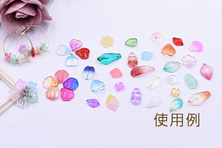 楽天市場】高品質チェコガラスチャーム 雫 横穴 9×12mm 全21色 No.11 