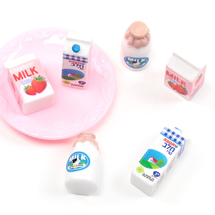 楽天市場】ミニチュアサンプルパーツ 牛乳 ドリンク 樹脂製 食品 