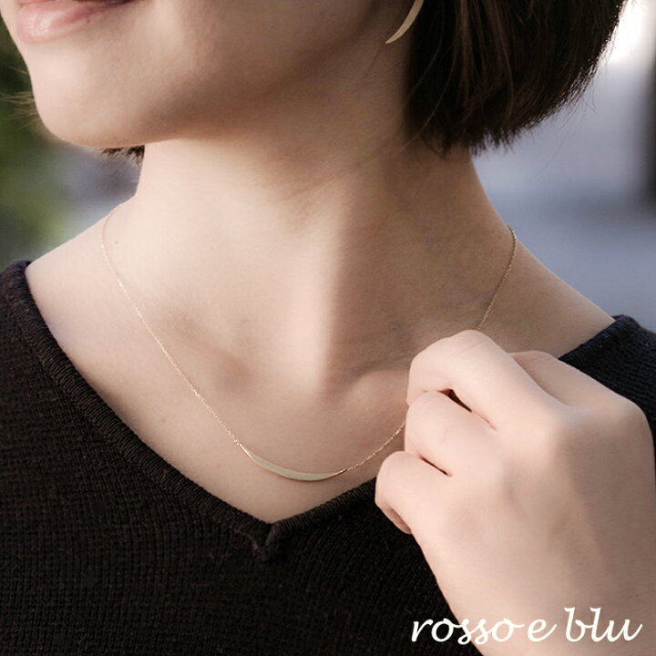 楽天市場】ネックレス レディース シンプル k18 18金 18k ゴールド 