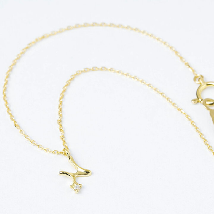楽天市場】ブレスレット ブレス レディース イニシャル 18金 18k K18 