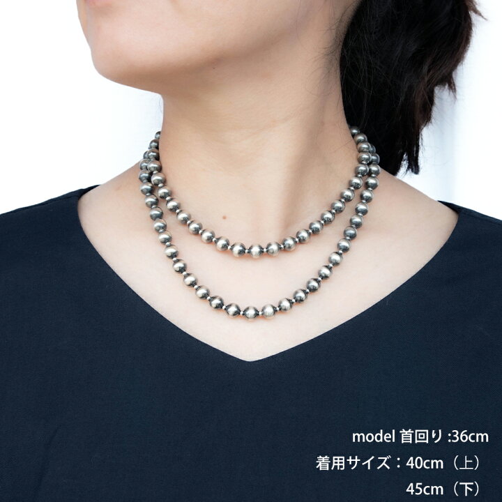 楽天市場】ナバホパール ナバホ パール ネックレス 8mm / 40cm 45cm  