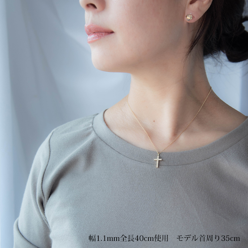 【楽天市場】k18 18金 ゴールド 十字架 ネックレス クロス