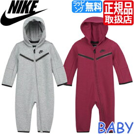 NIKE NSW TECH FLEECE COVERALL カバーオール ベビー ロンパース 長袖 フード付き フリース パジャマ 赤ちゃん 男の子 女の子 ブランド 出産祝い ベビー ギフト かわいい おしゃれ おすすめ 誕生日プレゼント プレゼント 人気 ナイキ ベビー服