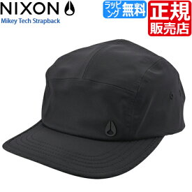 ニクソン キャップ [正規販売店] C3165001 ニクソン 帽子 NIXON Mikey Tech Strapback メンズ キャップ レディース キャップ ストラップバック ジェットキャップ 5パネル キャンパーキャップ パッカブル 反射加工ロゴ