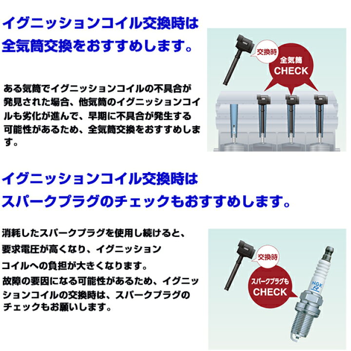 楽天市場】NGK スパークプラグ ＆ イグニッションコイル セット 6本 