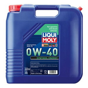yz LIQUI MOLY L V]C GiW[ 0W40 20L 20932 GWIC 0W-40 20L 20bg Synthoil Energy V]CGiW[ K\/fB[[p