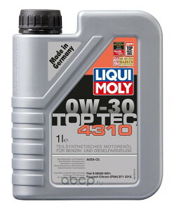 yz LIQUI MOLY L gbvebN4310 0W30 1L 2361 GWIC 0W-30 1L 1bg TOP TEC 4310 gbvebN 4310 K\/fB[[p