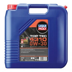 yz LIQUI MOLY L gbvebN4310 0W30 20L 3737 GWIC 0W-30 20L 20bg TOP TEC 4310 gbvebN 4310 K\/fB[[p