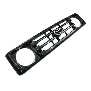 【送料無料】 ランドクルーザー 70系 HZJ 74 75 76 77 後期 純正 フロント グリル 丸目 ブラック トヨタ エンブレム 輸出仕様 53101-60240