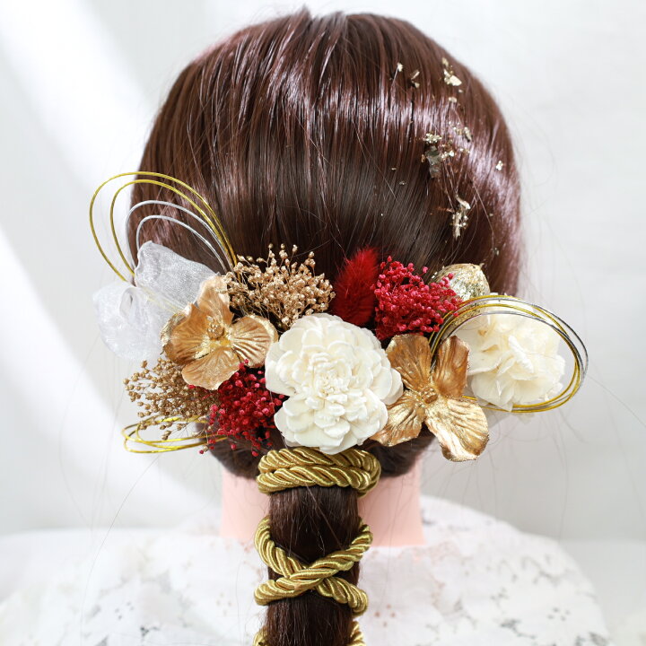 楽天市場】髪飾り 髪かざり 花 プリザーブドフラワー ドライフラワー  