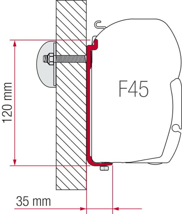 楽天市場】FIAMMAフィアマサイドオーニングF45S 幅3M ※代引き不可 