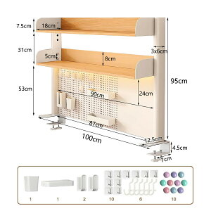 �f�X�N����[���b�N �N�����v�� ���ド�b�N �L�E�{�[�h�t�� 1/2�i �z���C�g �u���b�N �g���� �������߂ł���I ���@�\ �w�Z/�I�t�B�X/�����p�i