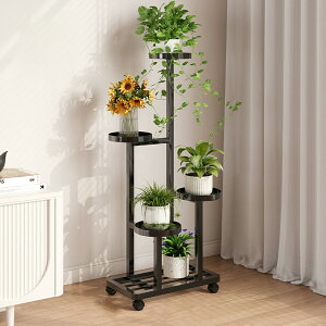 フラワースタンド ガーデンラック 花台 ガーデニング 棚 プランタースタンド 耐荷重 キャスター付き 簡単組み立て 防錆 防食 室内 屋外 おしゃれ 鉢植え/観葉植物