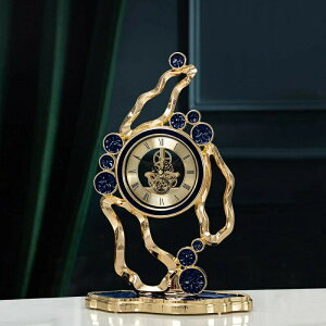 【三年保証】機械式ギア時計デスク時計エナメル色の卓上時計ヨーロッパ風リビングルームデスクトップ装飾家庭用個性的な装飾時計