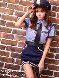 送料無料 即日発送 【ハロウィン】ポリス 警察官 コスプレ【コスプレ5点セット】ミニ スカート 【S-XLサイズ/1カラー】(OF0106-2)[OF01-Bnvg] s m l xl 大きい サイズ コスチューム 仮装 衣装 婦人警官 ぽりす 【ROUGE | ルージュ】 SU220125-25PO