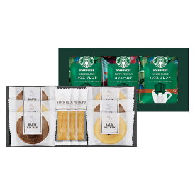 スターバックスコーヒー＆スイーツギフト 内祝 個包装 出産内祝 お返し御祝 お菓子 詰め合わせ 結婚祝 手土産 差し入れ バームクーヘン 写真入り コーヒー スタバ のし無料 [ お祝い返し 母の日 父の日 ] 【ラッピング メッセージカード 無料】