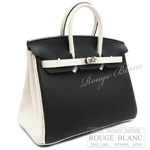 �y�G�����X/�p�[�\�i���I�[�_�[/�o�[�L��/�V�i/HERMES�z�G�����X�@�o�[�L��25�@�X�y�V�����I�[�_�[�@�u���b�N×�N���@�g�S�@�}�b�g�V���o�[���� �y�V�i�zHERMES Birkin25 Special Order Black×Craie Togo M