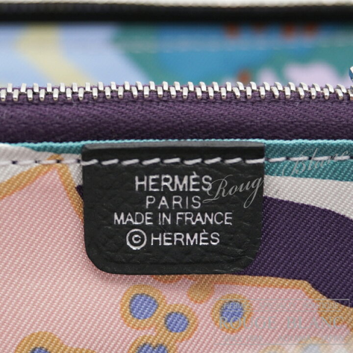 楽天市場】【エルメス/アザップシルクイン/財布/アザップ/黒/ノワール 