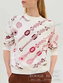 エルメス　2025 S/S　スウェット　トレーナー　”コーチング・リミックス”　ブランナチュレル　#36　タグ付　【新品】 HERMES Sweatshirt "Coaching Remix" Blanc naturel 【NEW】