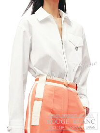 エルメス　2023 S/S　ジップ付　シャツ　コットンツイル　ホワイト　#38　タグ付 【新品】HERMES Shirt Cotton twill White 【NEW】
