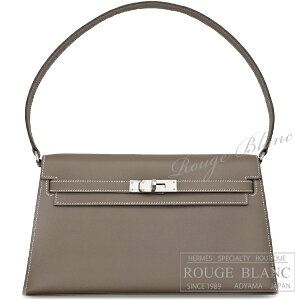 �y�G�����X/�P���[�G����/�P���[/�o�[�L��/HERMES�z�G�����X�@�P���[�G�����@�G�g�D�[�v�@���H�[�}�_���@�V���o�[���� �y�V�i�zHERMES Kelly Elan Etoupe Veau madame Silver Buckle �yNEW�z
