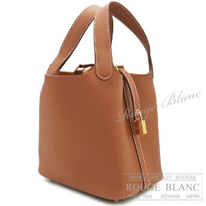 �y�G�����X/�s�R�^�����b�N/�s�R�^��/HERMES/�V�i/�o�b�O�z�G�����X�@�s�R�^�����b�NPM/18�@�S�[���h�@�g�������N���}���X�@�S�[���h����@�y�V�i�zHERMES Picotin lock PM/18 Gold Taurillon Clemence Gold Bu