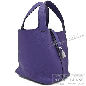 �y�G�����X/�s�R�^�����b�N/�s�R�^��/HERMES/�V�i/�o�b�O�z�G�����X�@�s�R�^�����b�NPM/18�@�p�[�v���@�g�������N���}���X�@�V���o�[����@�y�V�i�zHERMES Picotin lock PM/18 Purple Taurillon Clemence Silve