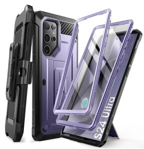 �y���������zSUPCASE Galaxy S24Ultra �P�[�X 5G 2024�N SC-52E SCG26 �ČRMIL�K�i�擾 �񖇑O�ʃJ�o�[ ��]���x���g�N���b�v�t�� �X�^