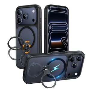 �y���������zNIMASO iPhone 17 Pro �P�[�X�ČRMIL�K�i MagSafe�A�N�Z�T���[�Ή� 360°��]�X�^���h �J�����R���g���[���J�o�[ ���c����