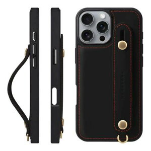 �y���������zHANATORA iPhone16ProMax �P�[�X �{�v �ϏՌ� �w�ʃx���g �X�g���b�v�����O �X�}�z�P�[�X �X�}�z �X�^���h�@�\ �R�[�h�z��
