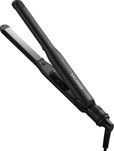 �y���������zSALONIA �T���j�A �X�g���[�g�A�C���� �w�A�A�C���� 15mm �ϔM�|�[�`�t �C�O�Ή� SL-004S �u���b�N