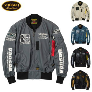 [2026�t�ă��f��]�yVANSON�zVS26101S �o���\�� ���b�V��MA-1�W���P�b�g JACKET �o�C�N