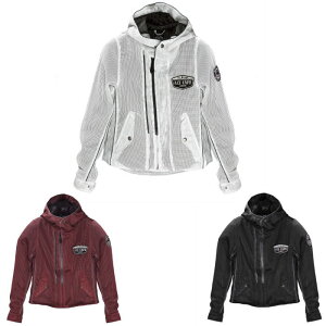 [2025tăf]yG[XJtFhzSS2501MJ W2 t[fbh V[X[ bVWPbg HOODED SEE-THROUGH MESH JACKET oCN ACE CAFE LONDON