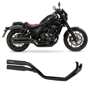 yLz01810-401T5-10 (HONDA : REBEL1100 '21-'24AREBEL1100T '23-'24) FullExhaust CROSS TWIN BLACK oCN NXcC ubN {F s z_ tGL][Xg}t[ MORIWAKI