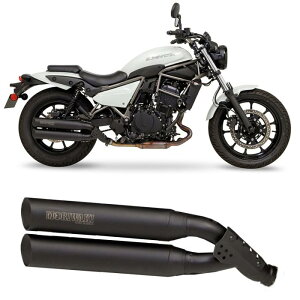 yLz01810-CG261-02 (KAWASAKI : ELIMINATOR '23-) Slip-On Exhaust CROSS TWIN BLACK oCN {F s JTL XbvI GL][Xg}t[ NXcC MORIWAKI (i 01810-CG261-01)