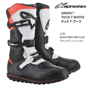 yAlpinestarsz 2004017 TECH T BOOTS (1130 BLACK GRAY RED FLUO) ApCX^[Y ebNTu[c (ubNO[bht[) Ki oCN It[hu[c MX [VOu[c