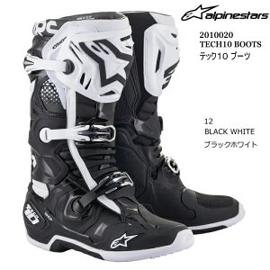 yAlpinestarsz2010020 TECH10 BOOTS (12 BLACK WHITE) ApCX^[Y ebN10 (ubNzCg) oCN Ki It[hu[c MX [VOu[c
