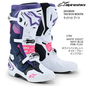 yAlpinestarsz2010020 TECH10 BOOTS (2780 WHITE VIOLET NAVY BLUE PINK FLUO) ApCX^[Y ebN10 (zCgoCIbglCru[sNt[) oCN Ki It[hu[c MX [VOu[