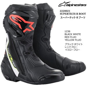 yAlpinestarsz2220021 SUPERTECH-R BOOT (1236 BLACK WHITE RED.F YELLOW.F) ApCX^[Y X[p[ebNR u[c (ubNzCgbh.FCG[.F) oCN Ki I[h [VOu[c