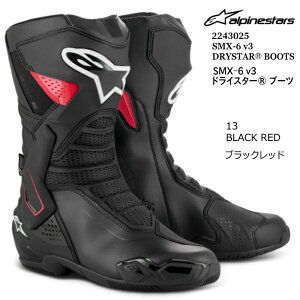 yAlpinestarsz2243025 SMX-6 v3 DRYSTAR(R) BOOTS (13 BLACK RED) ApCX^[Y hCX^[ u[c (ubNbh) oCN Ki I[hu[c JV\ ʋC