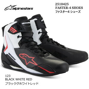 yAlpinestarsz2510425 FASTER-4 SHOES (123 BLACK WHITE RED) ApCX^[Y t@X^[4 (ubNzCgbh) oCN Ki CfBOV[Y