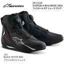 【Alpinestars】2511125 FASTER-4 BOA SHOES ASIA (123 BLACK WHITE RED) アルパインスターズ ファスター4 ボア アジ…